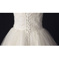 Factory Wholesale Classic Bridal Wedding Dress with V-Neck, off-Shoulder and A-Line Style